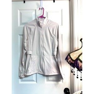 Fabletics Trinity Cold Weather Performance Full Zip Jacket Light Pink Size M